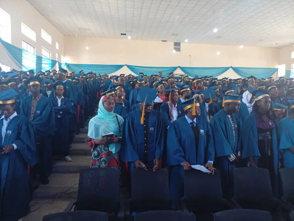 University of Jos fresh students at matriculation ceremony